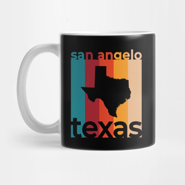 San Angelo Texas Retro by easytees